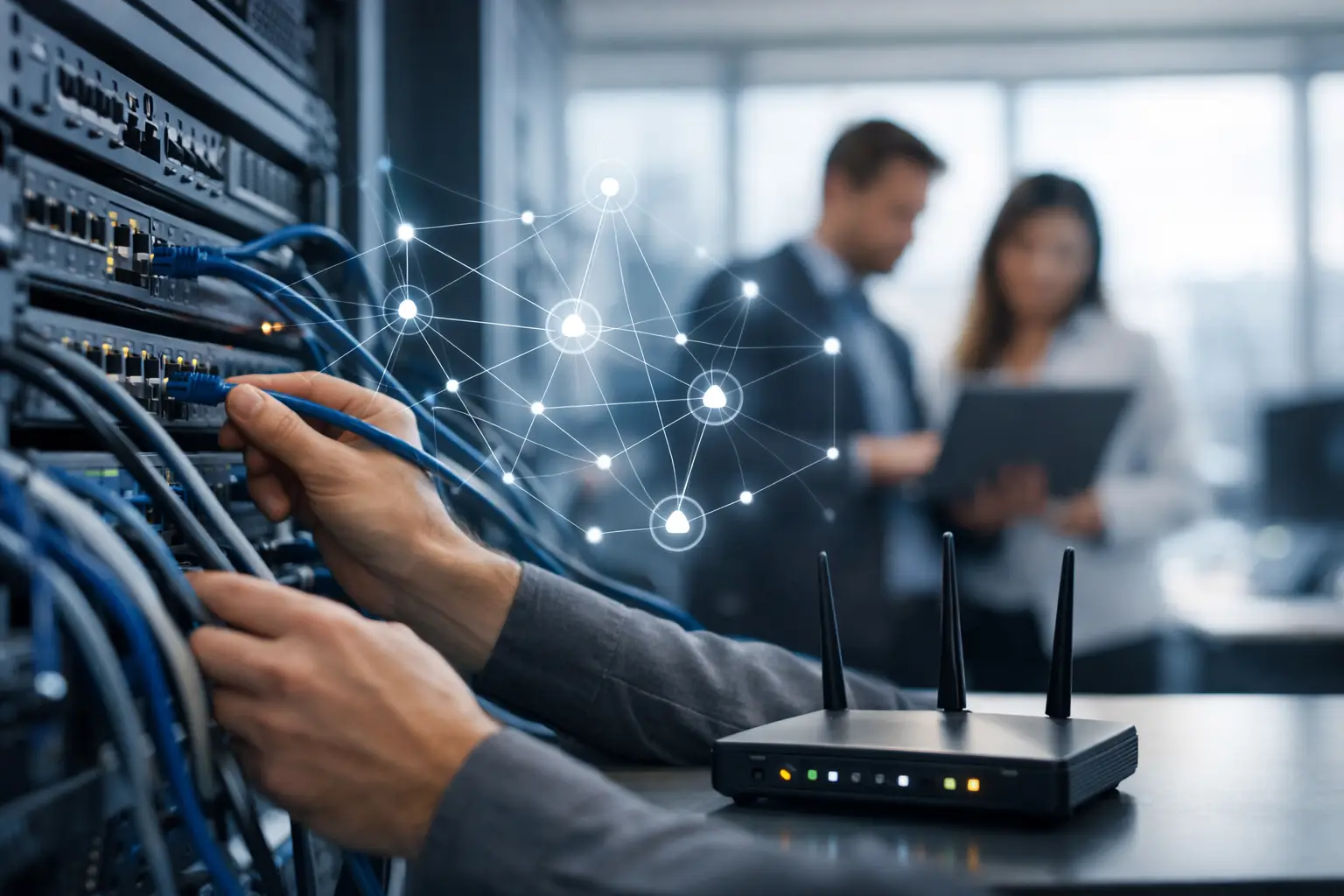 Como melhorar a conectividade da rede corporativa
