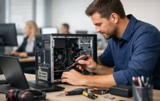 Manutenção preventiva de computadores em empresas