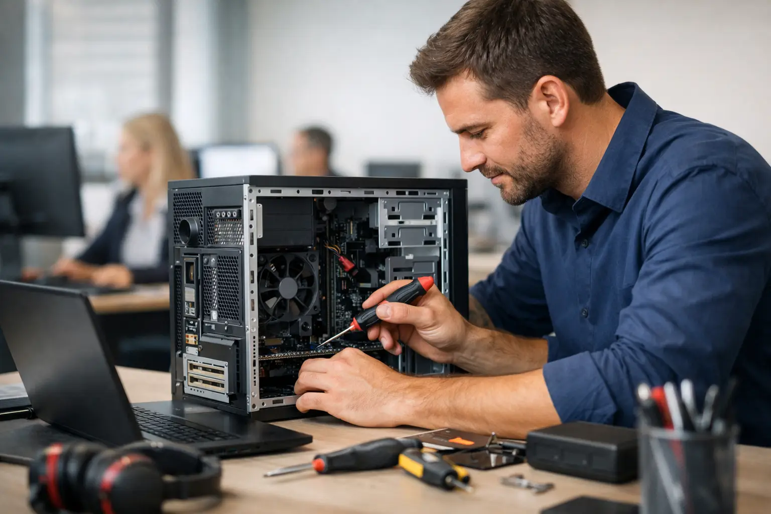 Manutenção preventiva de computadores em empresas
